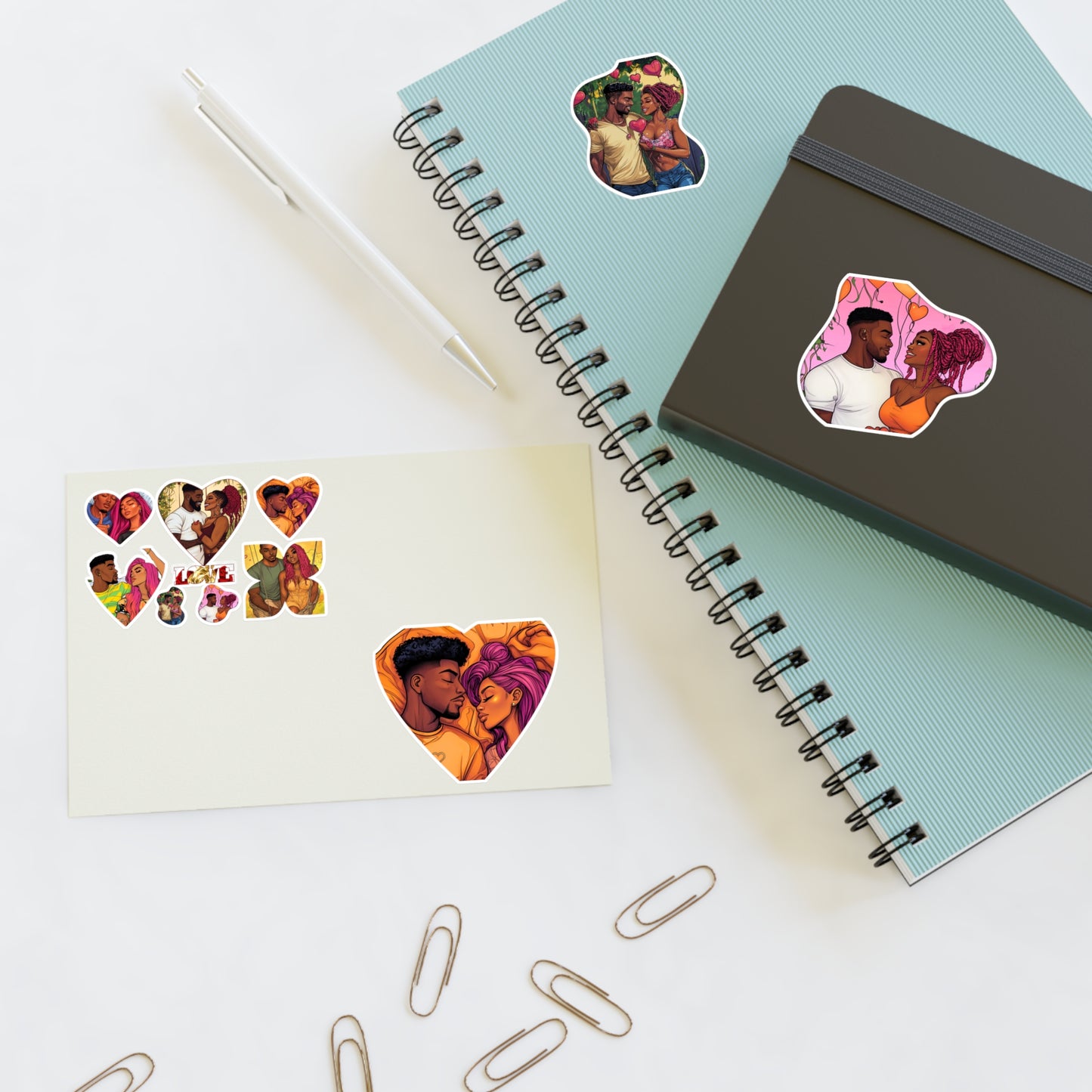 Black Love Sticker Sheet  – Celebrate Love & Connection