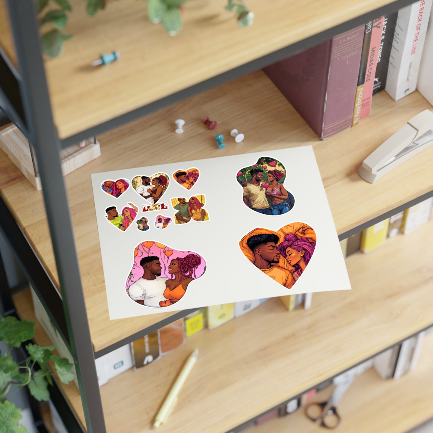 Black Love Sticker Sheet  – Celebrate Love & Connection