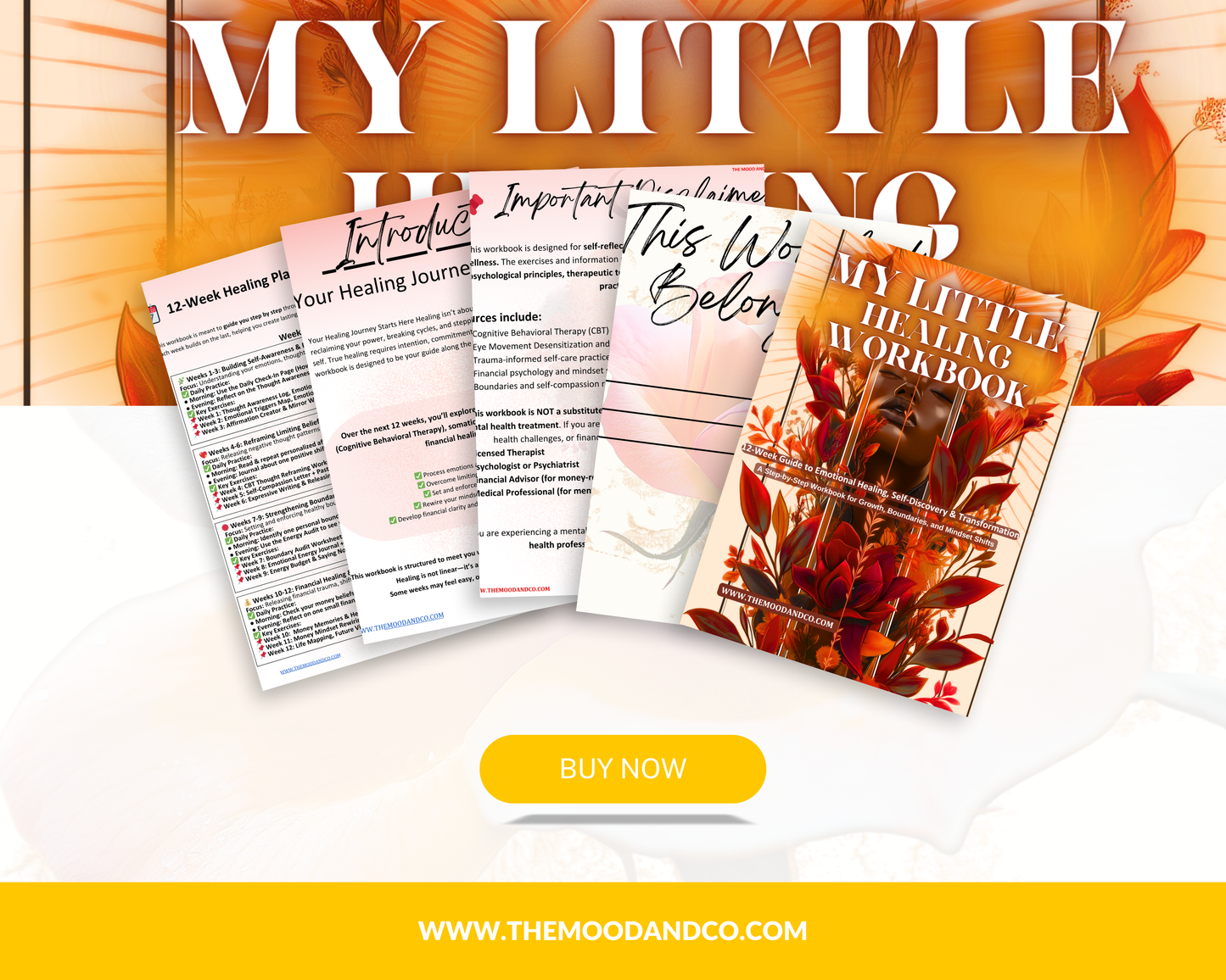 My Little Healing Workbook | 12-Week Emotional Healing & Transformation Journal