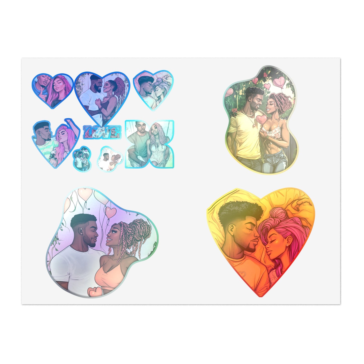 Black Love Sticker Sheet  – Celebrate Love & Connection