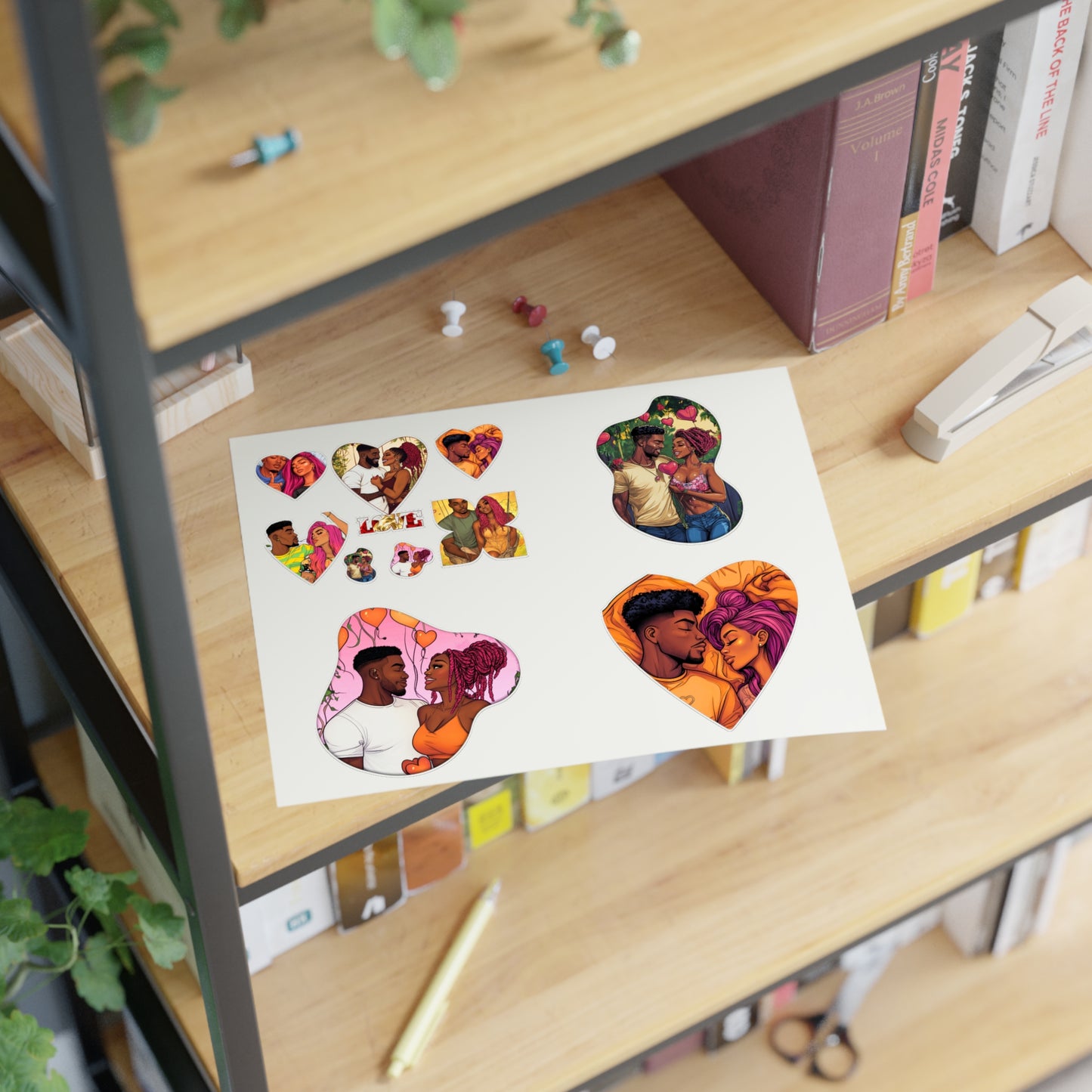 Black Love Sticker Sheet  – Celebrate Love & Connection