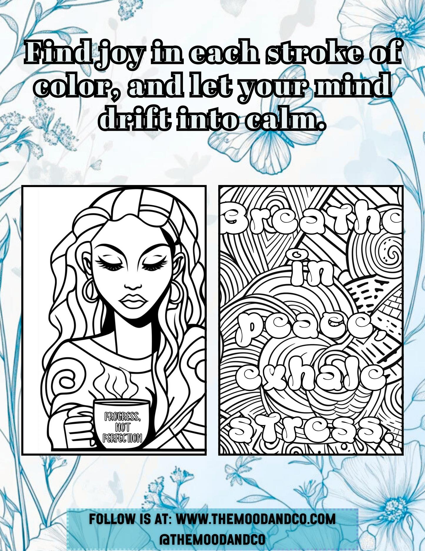 Calm & Color: A Self-Care Digital Coloring Book