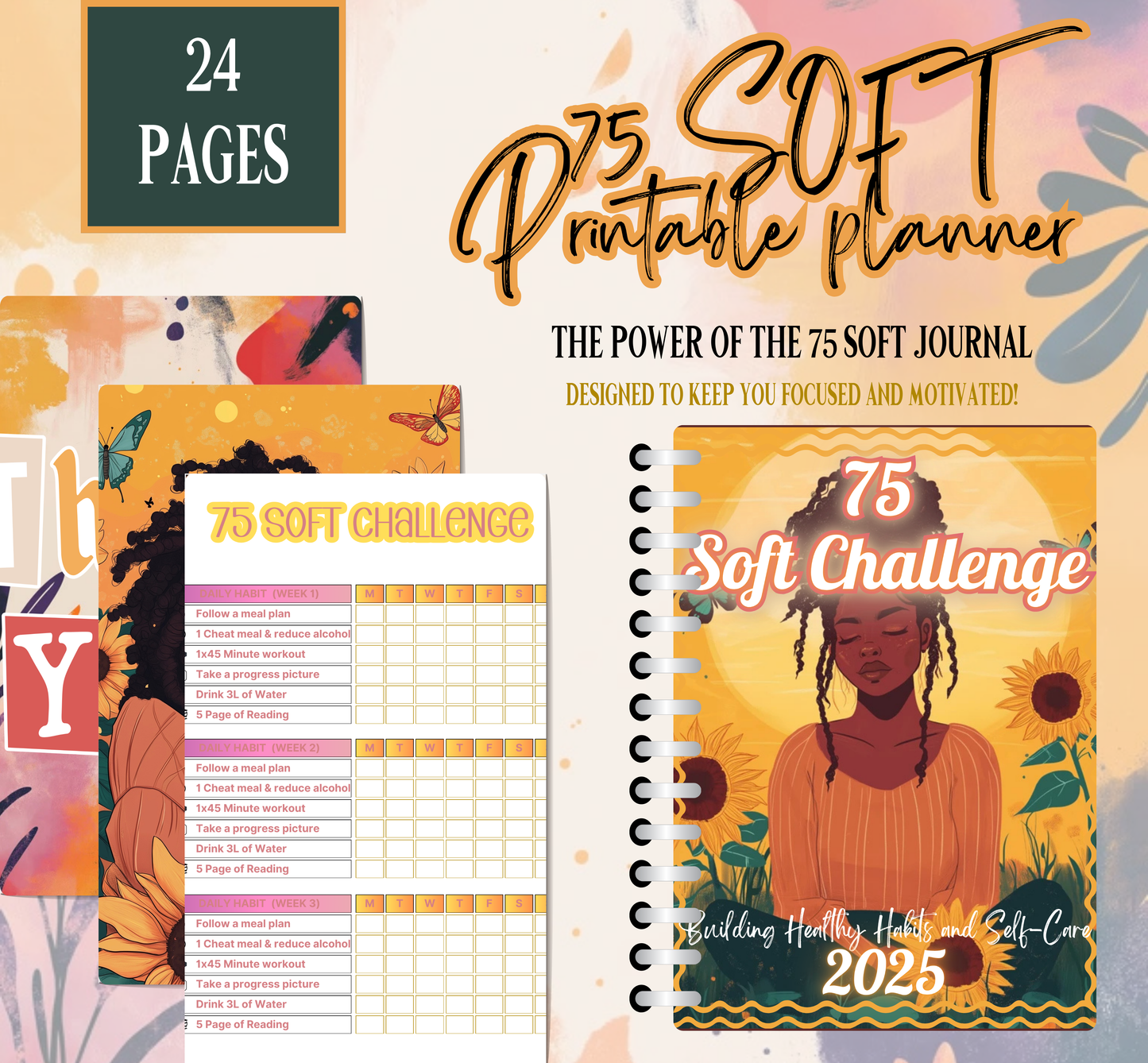 75 SOFT Digital Journal - Build Healthy Habits and Self-Care FOR BUSY MOMS