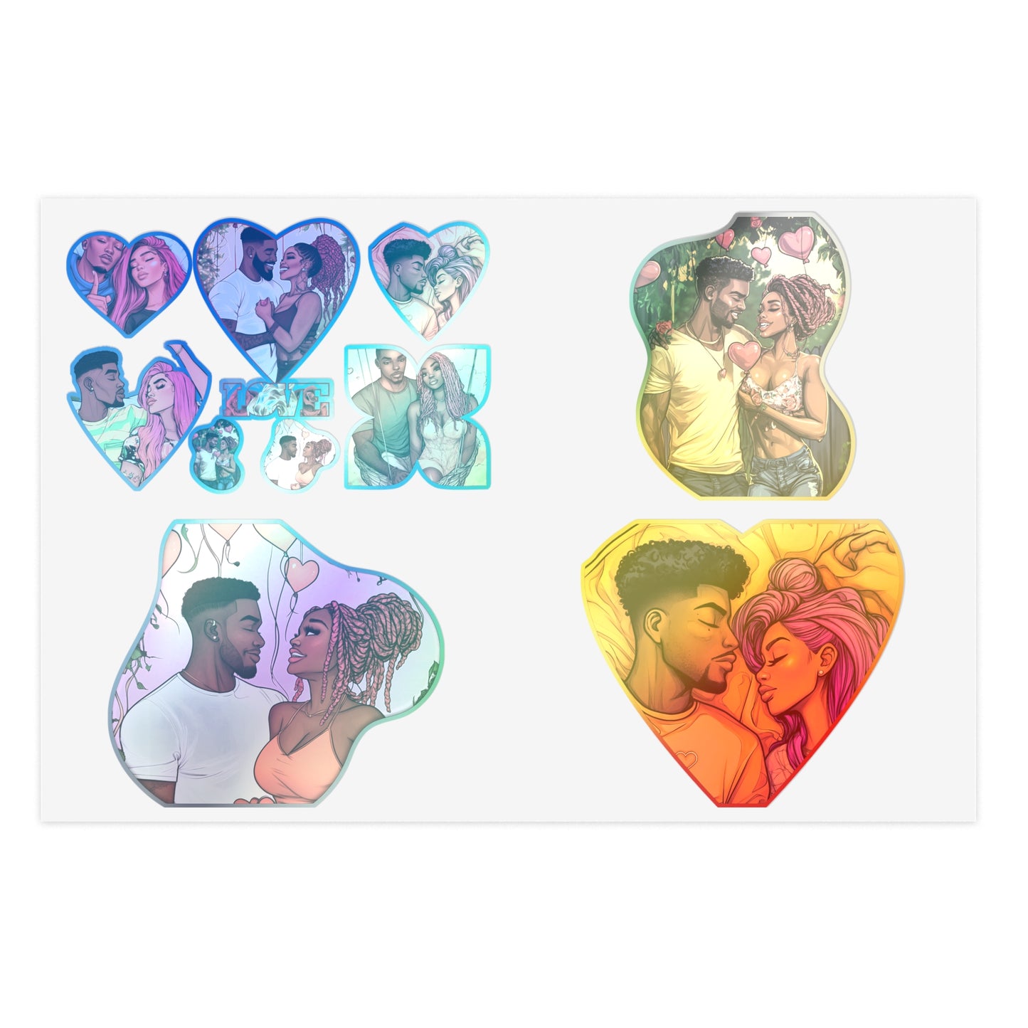 Black Love Sticker Sheet  – Celebrate Love & Connection